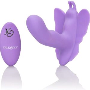 CalExotics - Butterfly Remote Rocking Penis - Stimulator Paars (0716770090843)