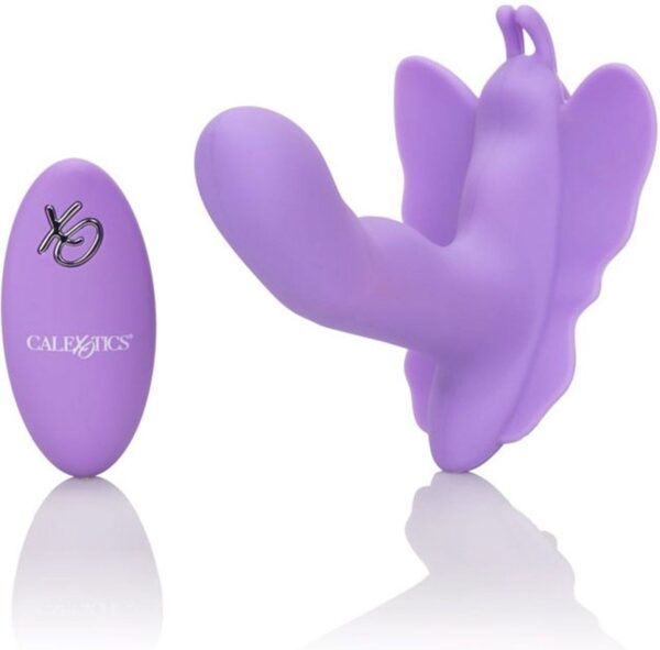 CalExotics - Butterfly Remote Rocking Penis - Stimulator Paars (0716770090843)