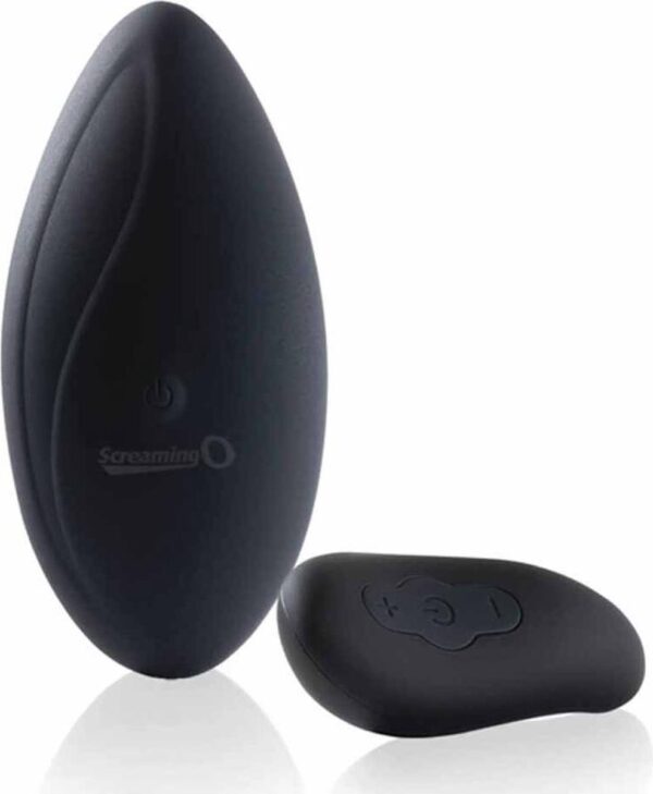 The Screaming O - Premium Ergonomic Remote Panty Set Zwart (0817483014222)