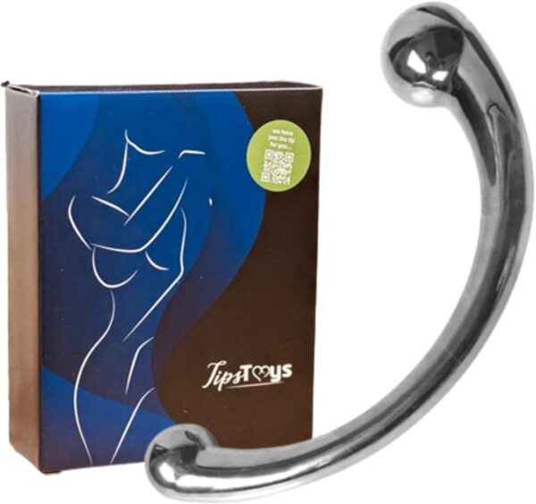 TipsToys Luxe Anaal Vibrator Pure Wand 700 gram RVS Prostaat Stimulator Gspot SexToys (8720908180810)